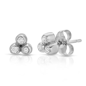 “Bulle” 14-karat gold bubble cluster earring with diamonds