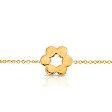 Load image into Gallery viewer, “Helene” 14-karat gold flower bracelet