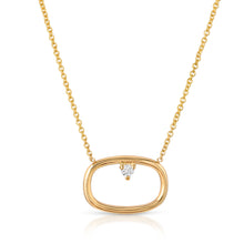 Load image into Gallery viewer, “Grande Chaine” 14-karat gold chain-link necklace with diamond