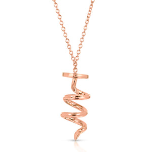 “Clou Spiral” 14-karat gold spiral nail necklace