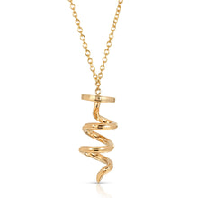 Load image into Gallery viewer, “Clou Spiral” 14-karat gold spiral nail necklace