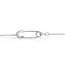 Load image into Gallery viewer, “Petit Épingle” 14-karat gold safety pin bracelet