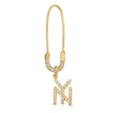 Load image into Gallery viewer, “L’empire” 14-karat gold New York charm with diamonds