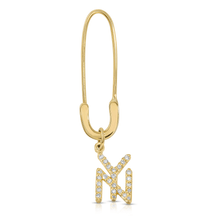 Load image into Gallery viewer, “L’empire” 14-karat gold New York charm with diamonds