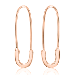 “Épingle” 14-karat gold safety pin earring