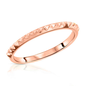 “La pointe” 14-karat gold half eternity ring with spikes