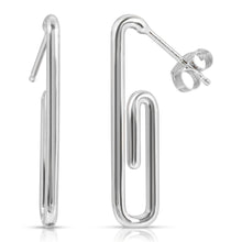 Load image into Gallery viewer, “Petit Trombone” 14-karat gold paper clip earring
