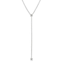 Load image into Gallery viewer, “Giselle” 14-karat gold drop necklace with diamonds